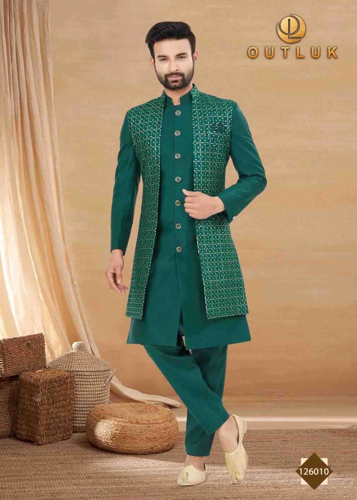Outluk Premium Vol-126 By Outluk 126001 To 126012 Series Beautiful Colorful Stylish Fancy Casual Wear & Ethnic Wear & Ready To Wear Art Silk Kurtas With Pajamas At Wholesale Price