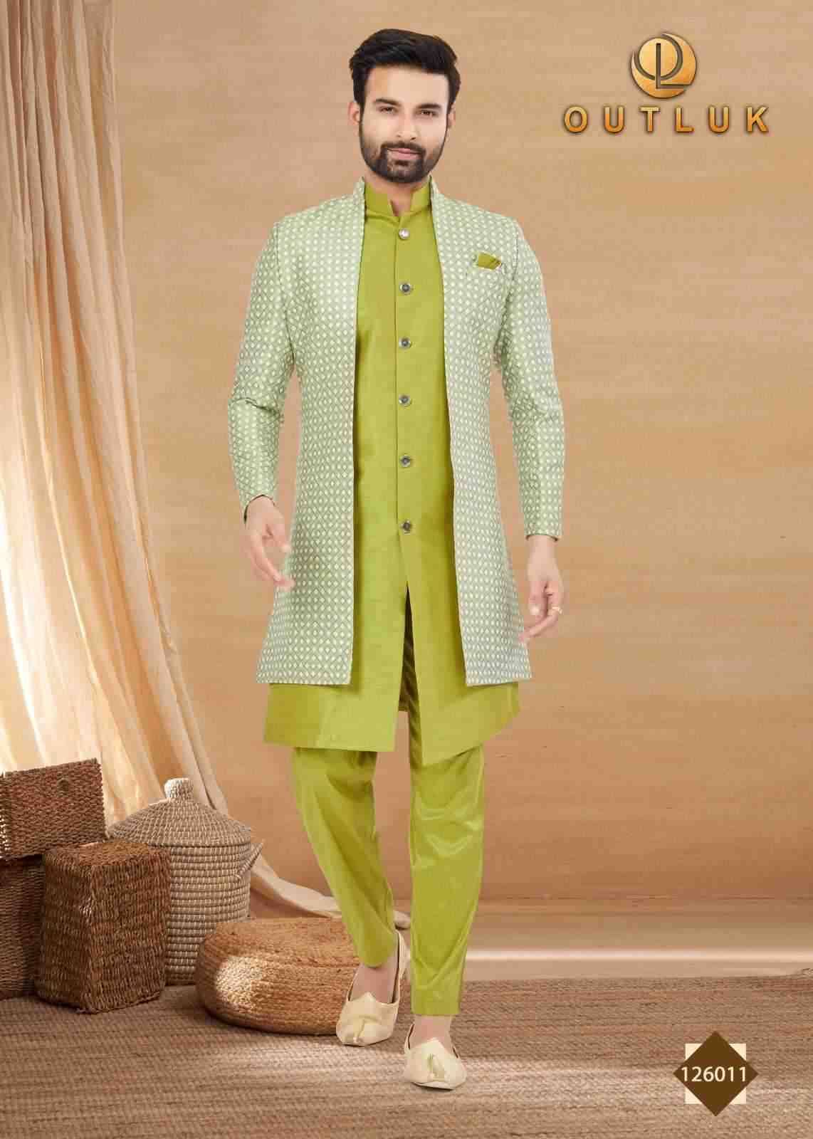 Outluk Premium Vol-126 By Outluk 126001 To 126012 Series Beautiful Colorful Stylish Fancy Casual Wear & Ethnic Wear & Ready To Wear Art Silk Kurtas With Pajamas At Wholesale Price