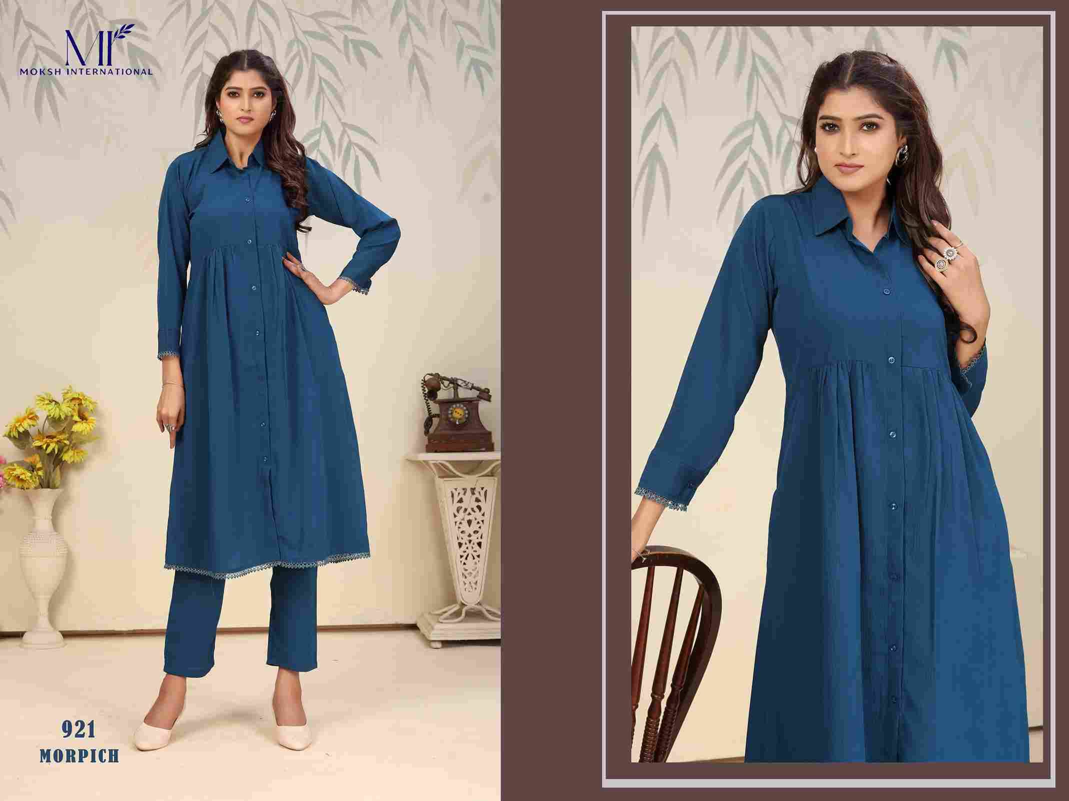 Ice Vol-1 By Moksh International 921 To 924 Series Designer Festive Suits Collection Beautiful Stylish Fancy Colorful Party Wear & Occasional Wear Cotton Kurtis With Bottom At Wholesale Price