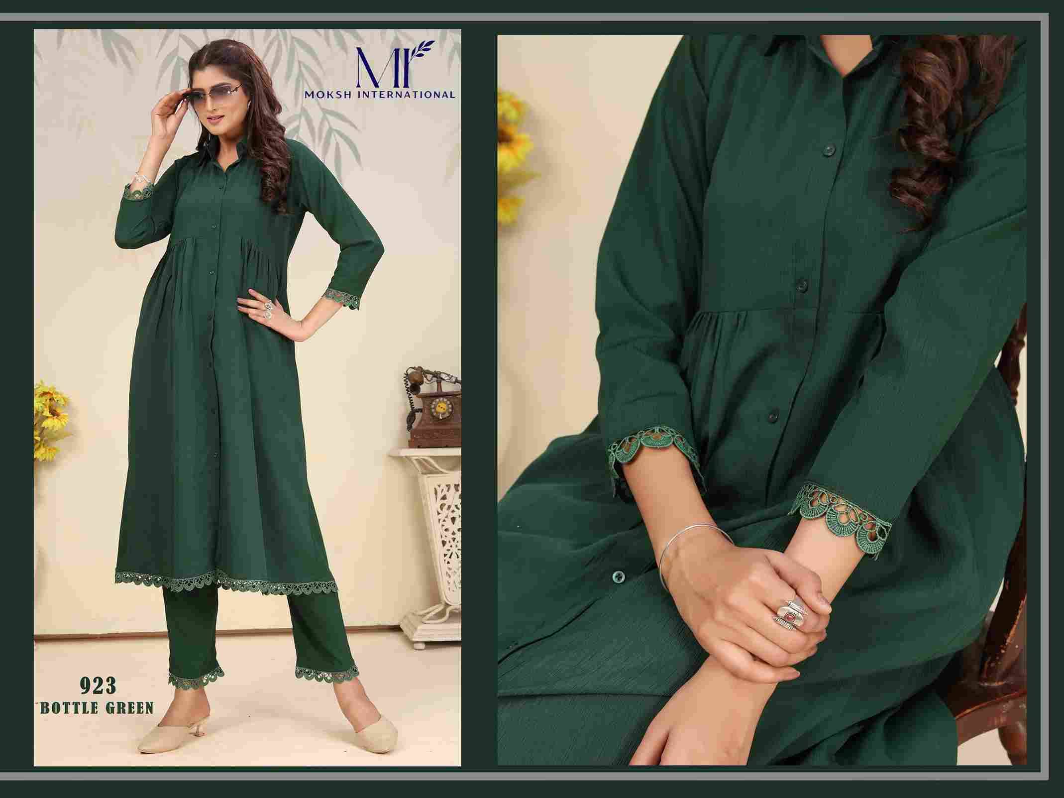 Ice Vol-1 By Moksh International 921 To 924 Series Designer Festive Suits Collection Beautiful Stylish Fancy Colorful Party Wear & Occasional Wear Cotton Kurtis With Bottom At Wholesale Price