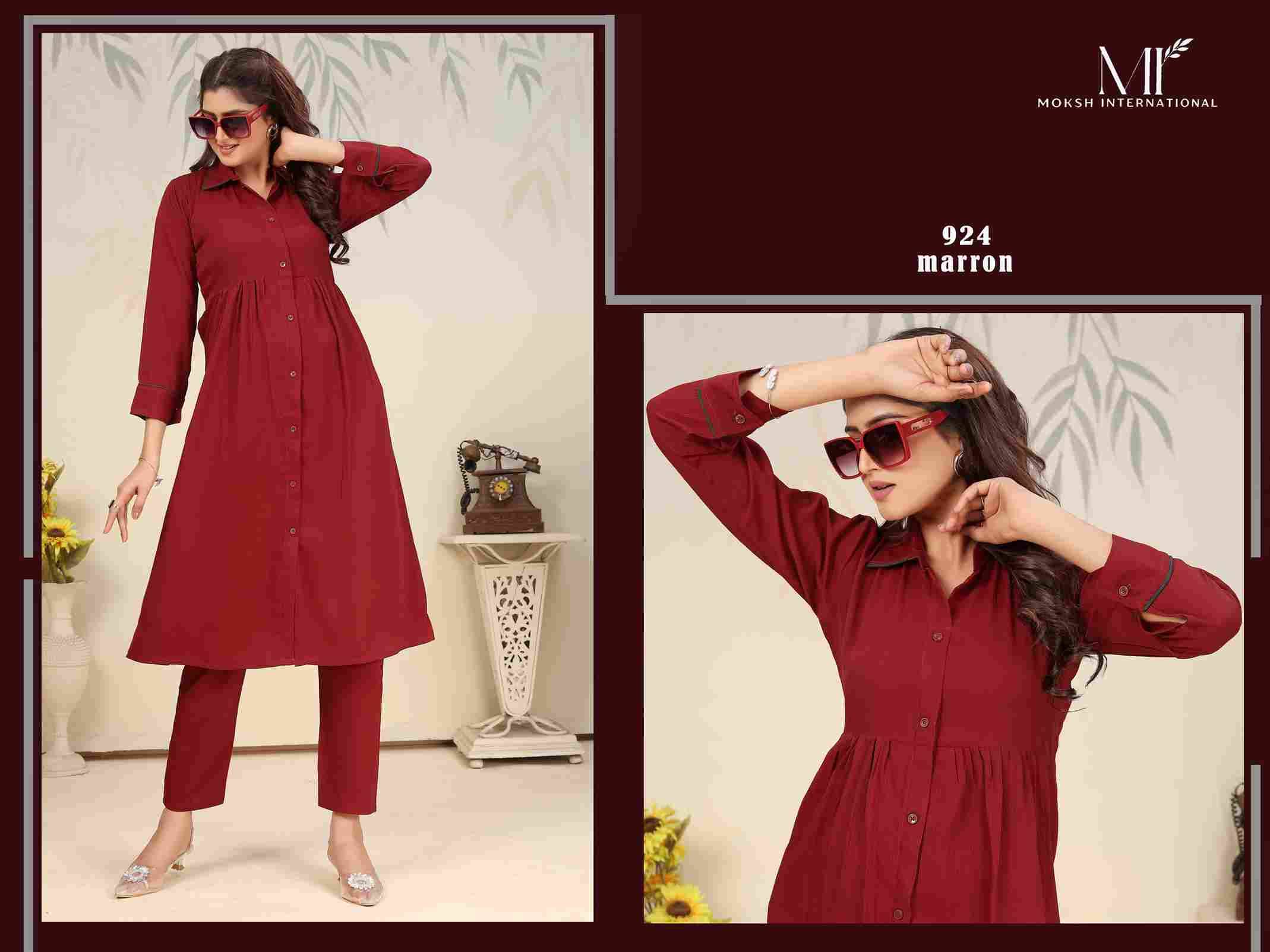 Ice Vol-1 By Moksh International 921 To 924 Series Designer Festive Suits Collection Beautiful Stylish Fancy Colorful Party Wear & Occasional Wear Cotton Kurtis With Bottom At Wholesale Price