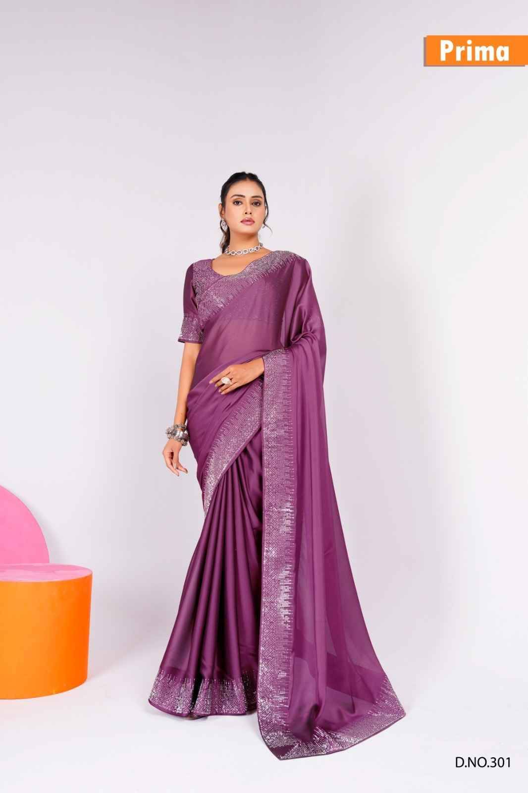 Prima 301 Series By Fashid Wholesale 301 To 305 Series Indian Traditional Wear Collection Beautiful Stylish Fancy Colorful Party Wear & Occasional Wear Rangoli Sarees At Wholesale Price