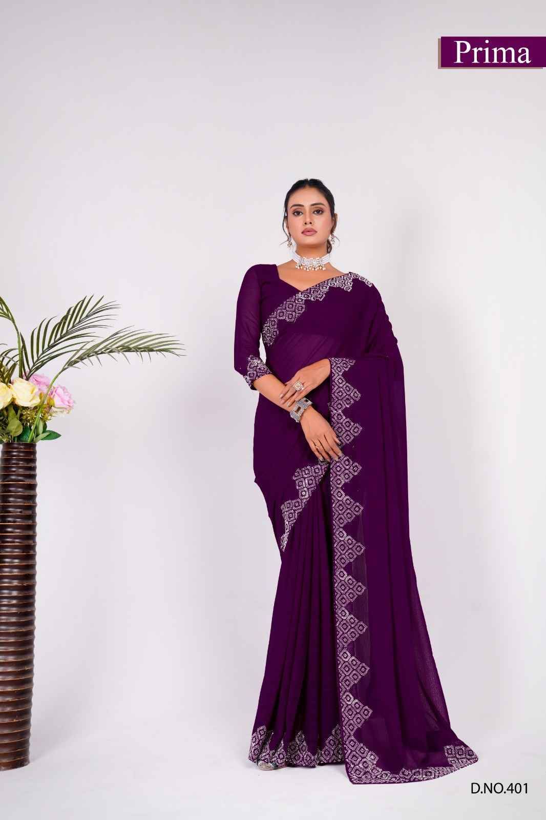 Prima 401 Series By Fashid Wholesale 401 To 408 Series Indian Traditional Wear Collection Beautiful Stylish Fancy Colorful Party Wear & Occasional Wear Fancy Sarees At Wholesale Price