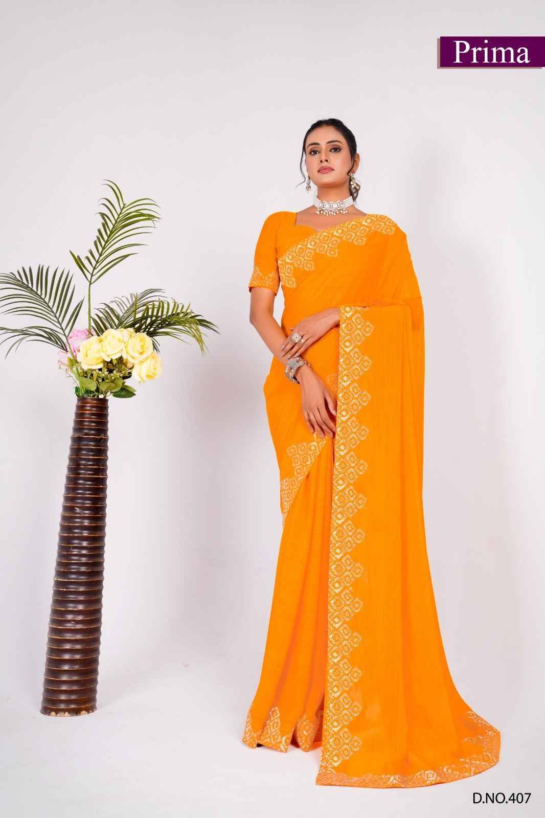 Prima 401 Series By Fashid Wholesale 401 To 408 Series Indian Traditional Wear Collection Beautiful Stylish Fancy Colorful Party Wear & Occasional Wear Fancy Sarees At Wholesale Price