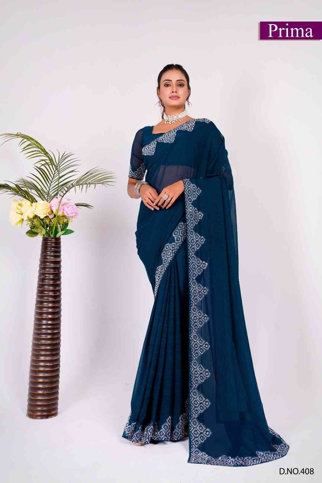 Prima 401 Series By Fashid Wholesale 401 To 408 Series Indian Traditional Wear Collection Beautiful Stylish Fancy Colorful Party Wear & Occasional Wear Fancy Sarees At Wholesale Price