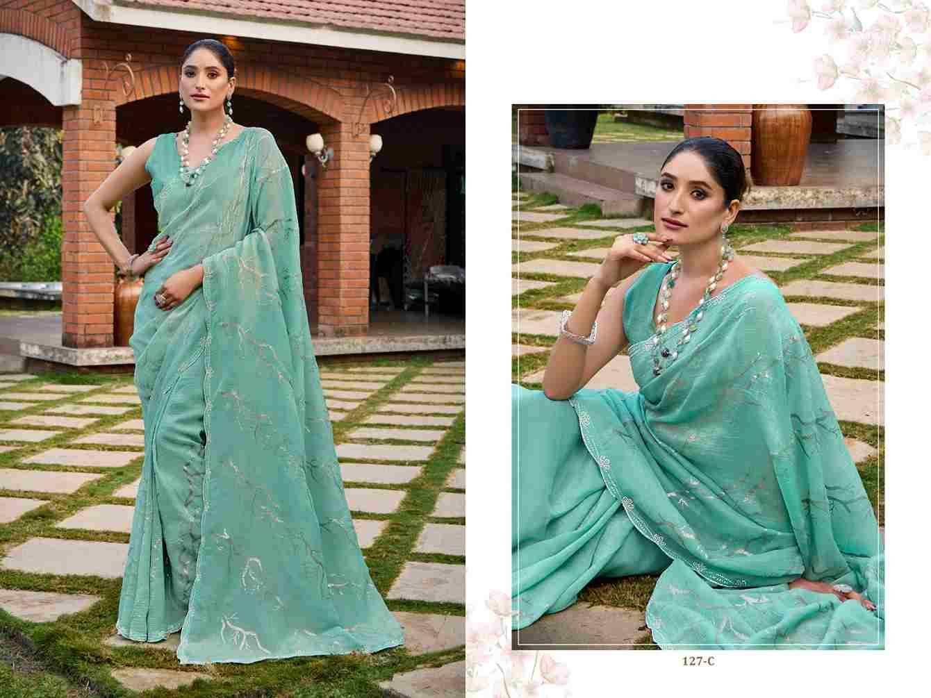 Durga 127 Colours By Fashid Wholesale 127-A To 127-D Series Indian Traditional Wear Collection Beautiful Stylish Fancy Colorful Party Wear & Occasional Wear Crunchy Silk Sarees At Wholesale Price