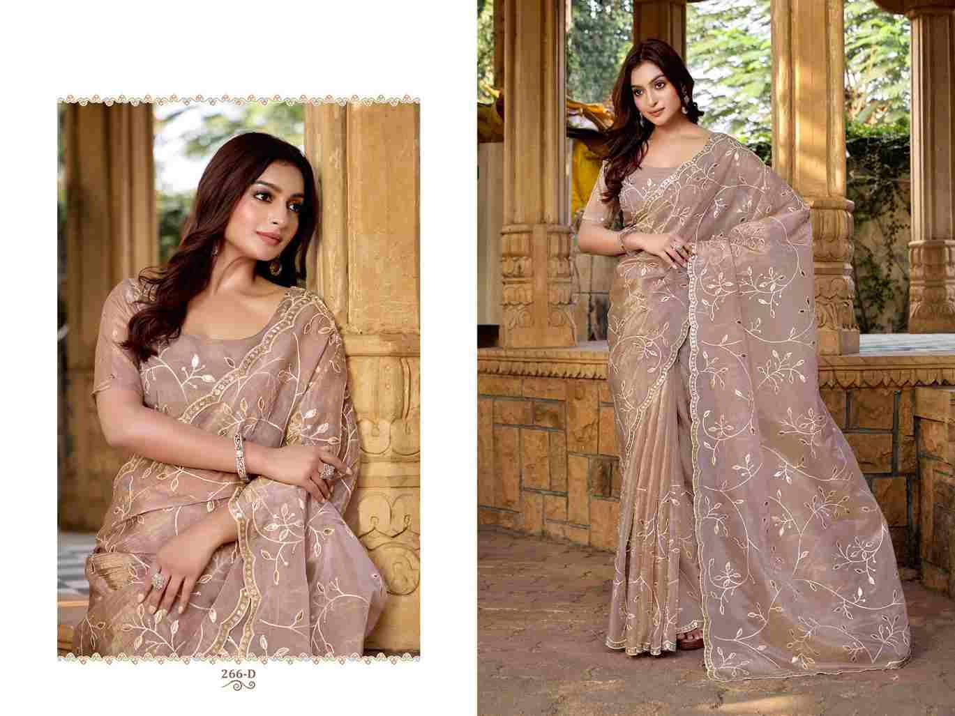 Durga 266 Colours By Fashid Wholesale 266-A To 266-D Series Indian Traditional Wear Collection Beautiful Stylish Fancy Colorful Party Wear & Occasional Wear Paper Silk Sarees At Wholesale Price