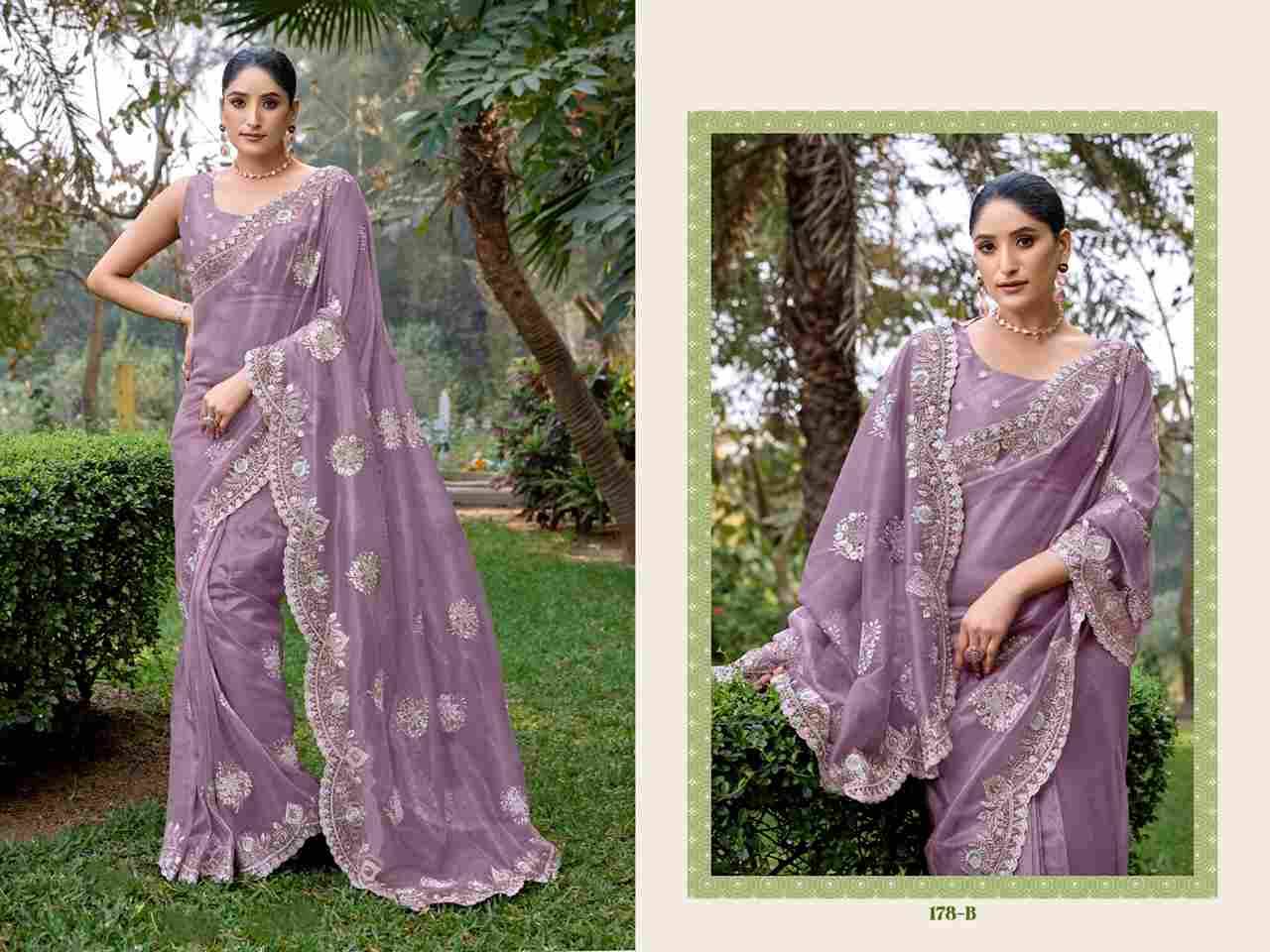 Durga 178 Colours By Fashid Wholesale 178-A To 178-E Series Indian Traditional Wear Collection Beautiful Stylish Fancy Colorful Party Wear & Occasional Wear Net Sarees At Wholesale Price