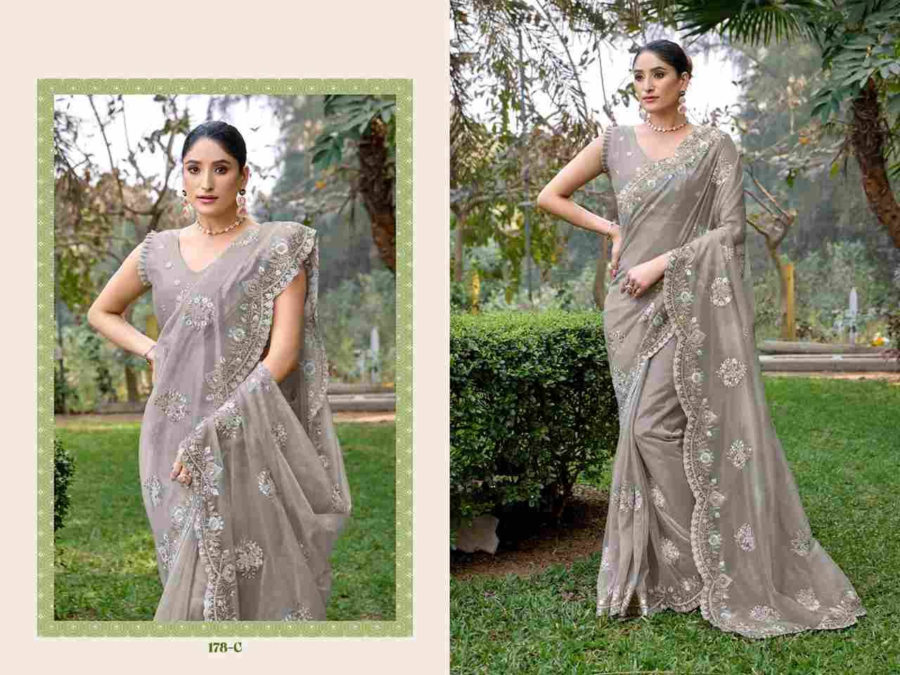 Durga 178 Colours By Fashid Wholesale 178-A To 178-E Series Indian Traditional Wear Collection Beautiful Stylish Fancy Colorful Party Wear & Occasional Wear Net Sarees At Wholesale Price