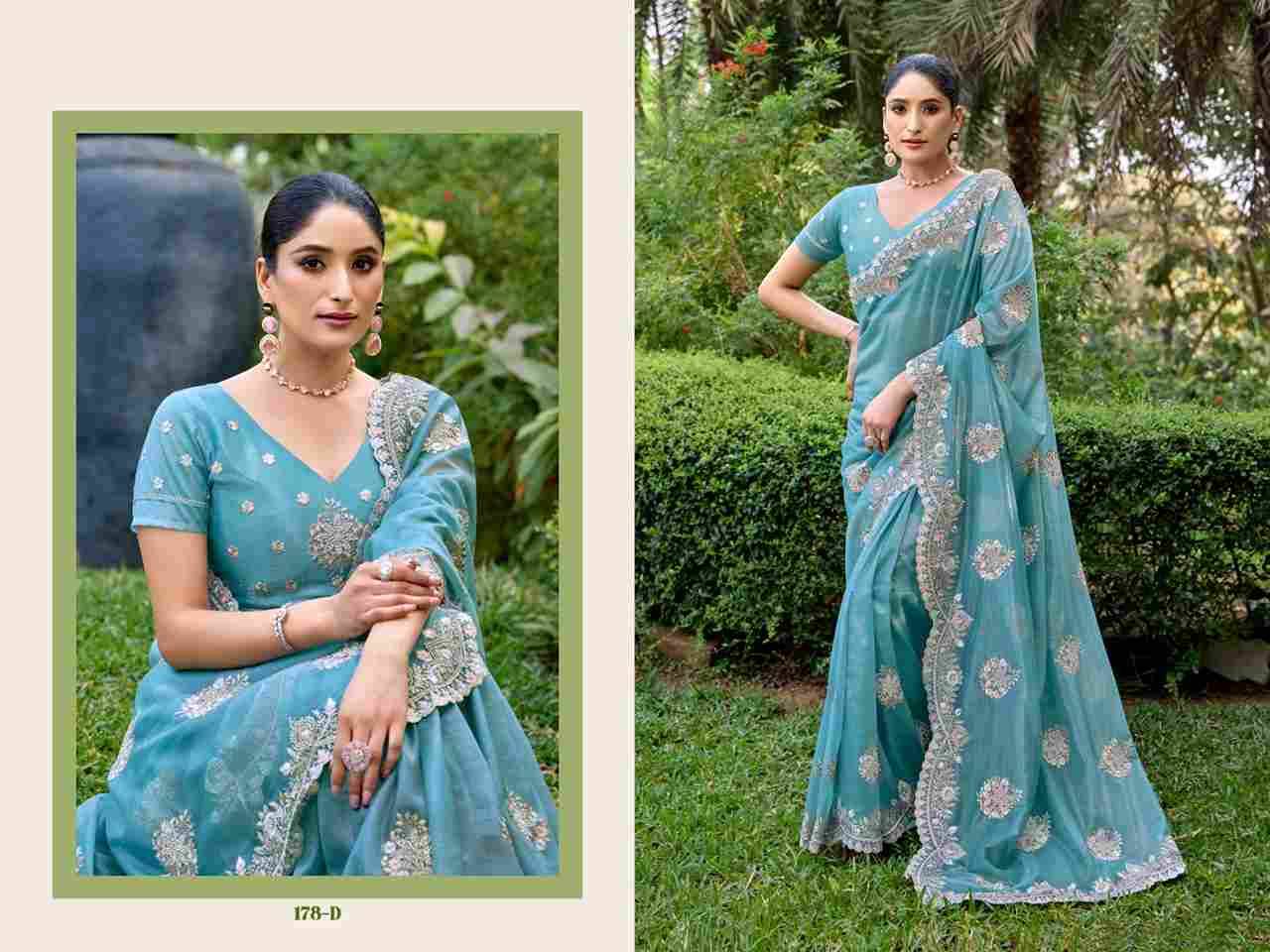 Durga 178 Colours By Fashid Wholesale 178-A To 178-E Series Indian Traditional Wear Collection Beautiful Stylish Fancy Colorful Party Wear & Occasional Wear Net Sarees At Wholesale Price