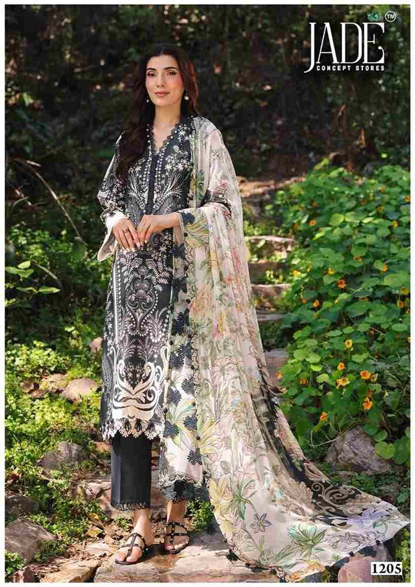 Bin Saeed Vol-12 By Jade 1201 To 1206 Series Beautiful Festive Suits Stylish Fancy Colorful Casual Wear & Ethnic Wear Pure Lawn Cotton Print Dresses At Wholesale Price