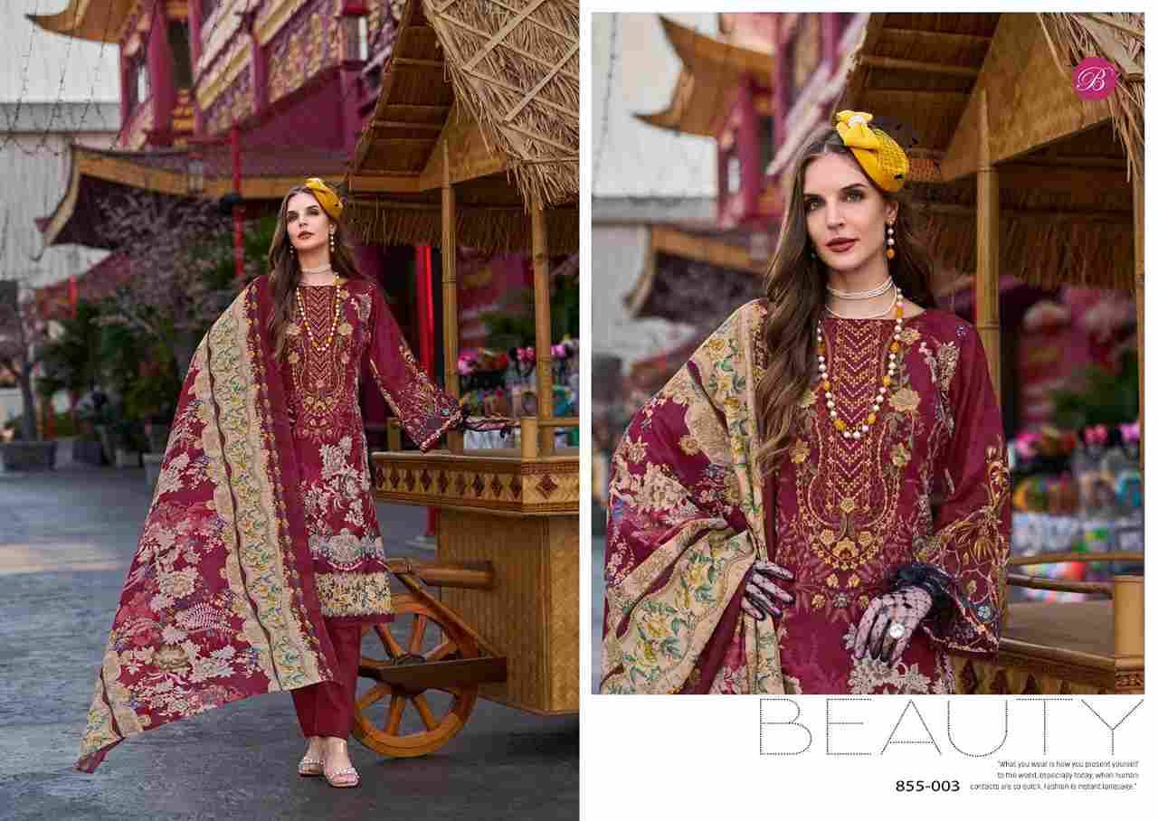 Naira Vol-109 By Belliza 855-001 To 855-008 Series Beautiful Festive Suits Stylish Fancy Colorful Casual Wear & Ethnic Wear Pure Cotton Print Dresses At Wholesale Price