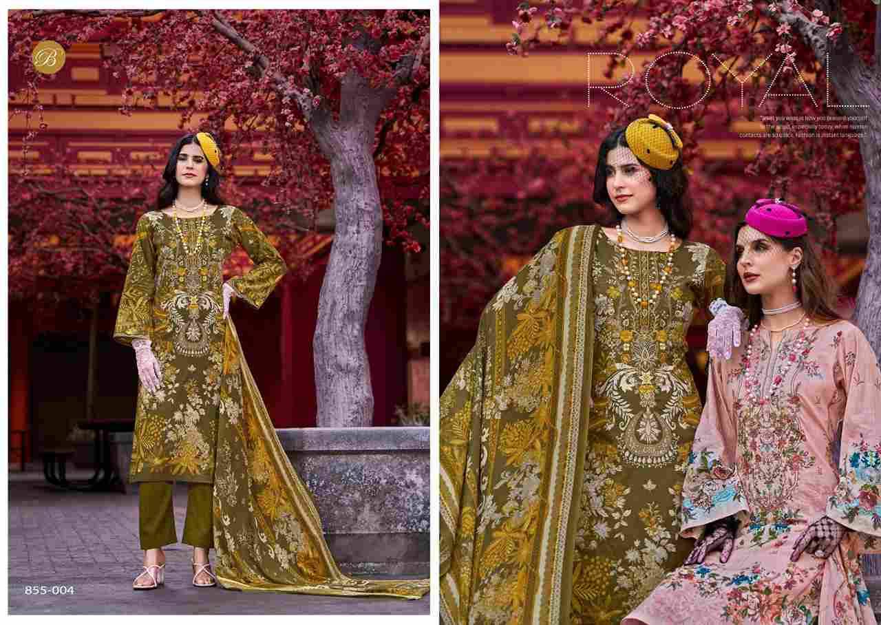 Naira Vol-109 By Belliza 855-001 To 855-008 Series Beautiful Festive Suits Stylish Fancy Colorful Casual Wear & Ethnic Wear Pure Cotton Print Dresses At Wholesale Price