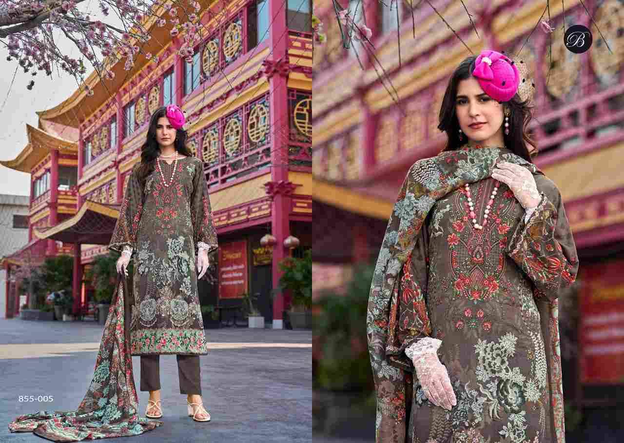 Naira Vol-109 By Belliza 855-001 To 855-008 Series Beautiful Festive Suits Stylish Fancy Colorful Casual Wear & Ethnic Wear Pure Cotton Print Dresses At Wholesale Price