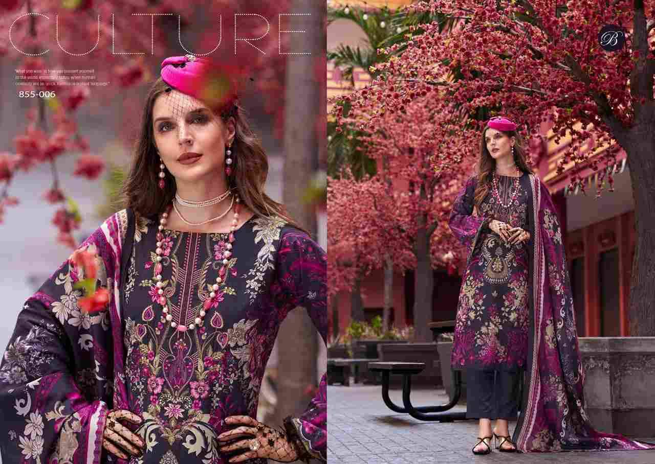 Naira Vol-109 By Belliza 855-001 To 855-008 Series Beautiful Festive Suits Stylish Fancy Colorful Casual Wear & Ethnic Wear Pure Cotton Print Dresses At Wholesale Price
