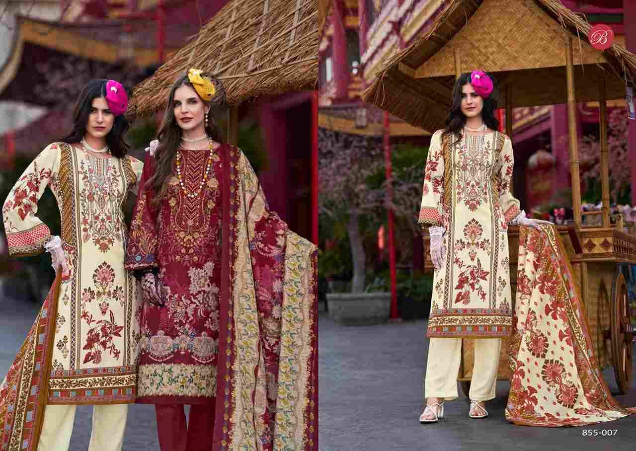 Naira Vol-109 By Belliza 855-001 To 855-008 Series Beautiful Festive Suits Stylish Fancy Colorful Casual Wear & Ethnic Wear Pure Cotton Print Dresses At Wholesale Price