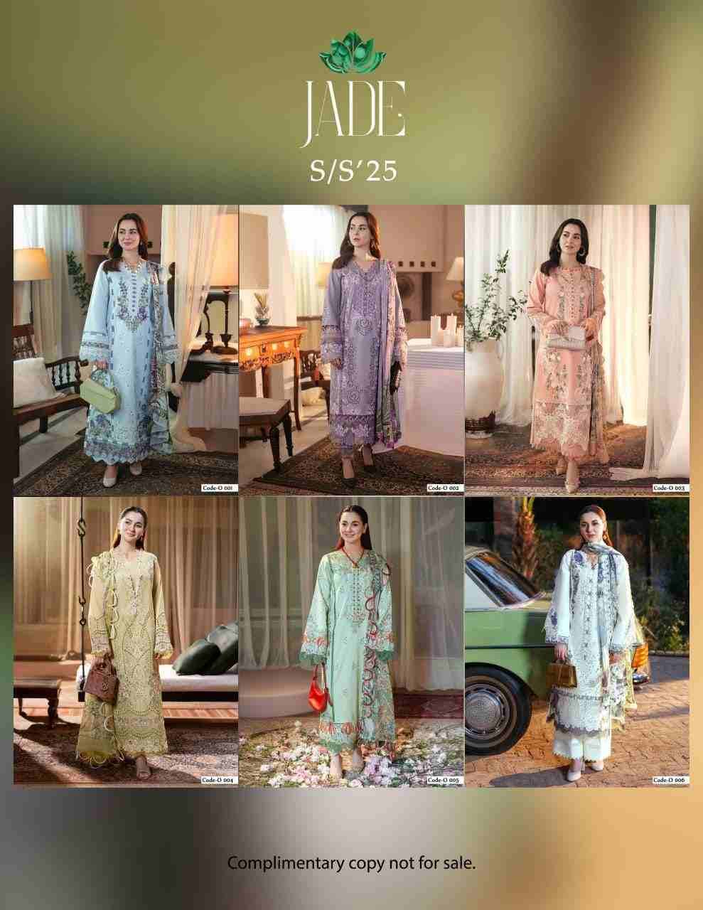 Ombre Intezar By Jade 001 To 006 Series Beautiful Festive Suits Stylish Fancy Colorful Casual Wear & Ethnic Wear Pure Cotton Print Dresses At Wholesale Price