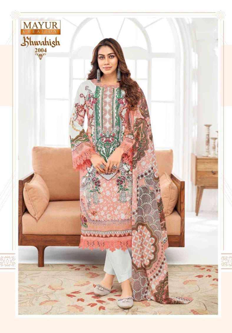 Khwahish Vol-2 By Mayur Creation 2001 To 2008 Series Beautiful Festive Suits Stylish Fancy Colorful Casual Wear & Ethnic Wear Lawn Cotton Print Dresses At Wholesale Price