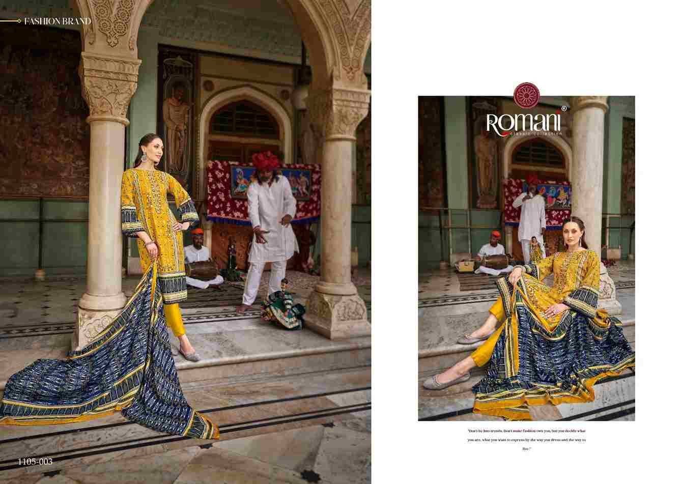 Bin Karam By Romani 1105-001 To 1105-008 Series Beautiful Festive Suits Stylish Fancy Colorful Casual Wear & Ethnic Wear Soft Cotton Print Dresses At Wholesale Price