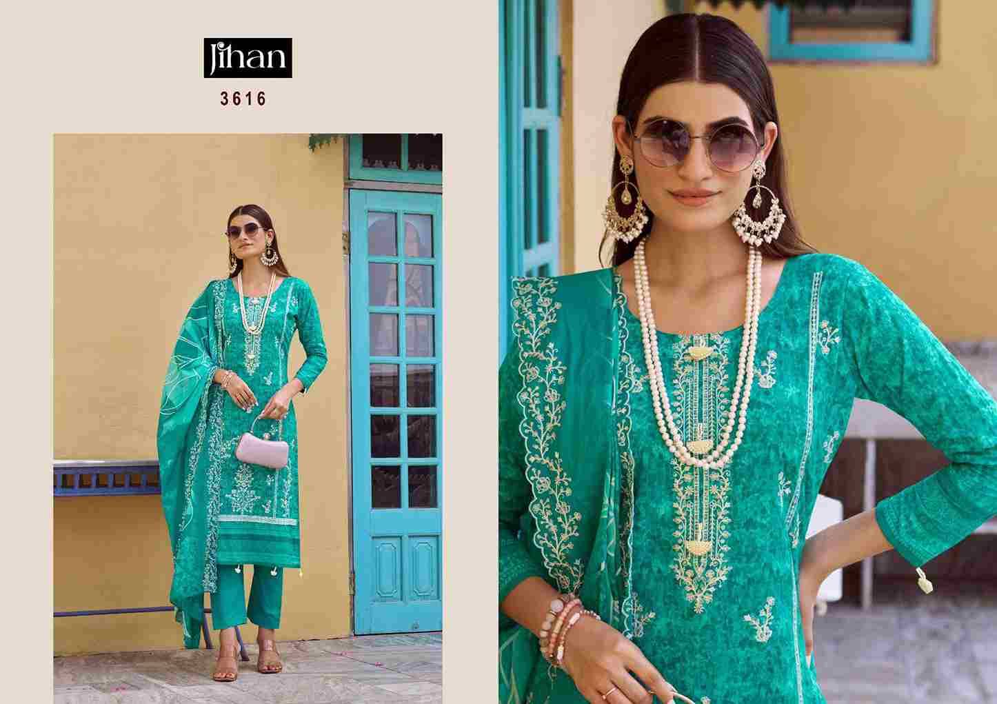 Bin Saeed Vol-17 By Jihan Designer Pakistani Suits Beautiful Fancy Stylish Colorful Party Wear & Occasional Wear Pure Lawn Dresses At Wholesale Price