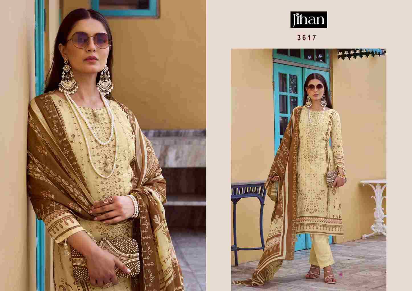 Bin Saeed Vol-17 By Jihan Designer Pakistani Suits Beautiful Fancy Stylish Colorful Party Wear & Occasional Wear Pure Lawn Dresses At Wholesale Price