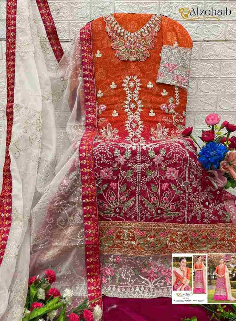 Alzohaib Hit Design 1203 By Alzohaib Beautiful Pakistani Suits Stylish Fancy Colorful Party Wear & Occasional Wear Georgette Print Dresses At Wholesale Price