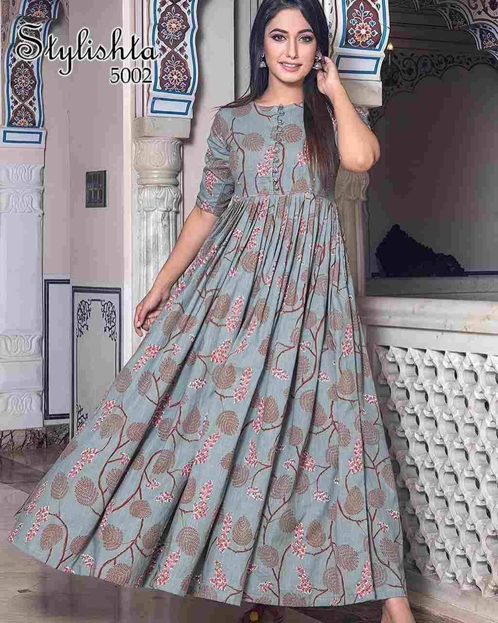 Stylishta Super Hits By Fashid Wholesale Series Beautiful Stylish Fancy Colorful Casual Wear & Ethnic Wear Pure Muslin Gowns At Wholesale Price