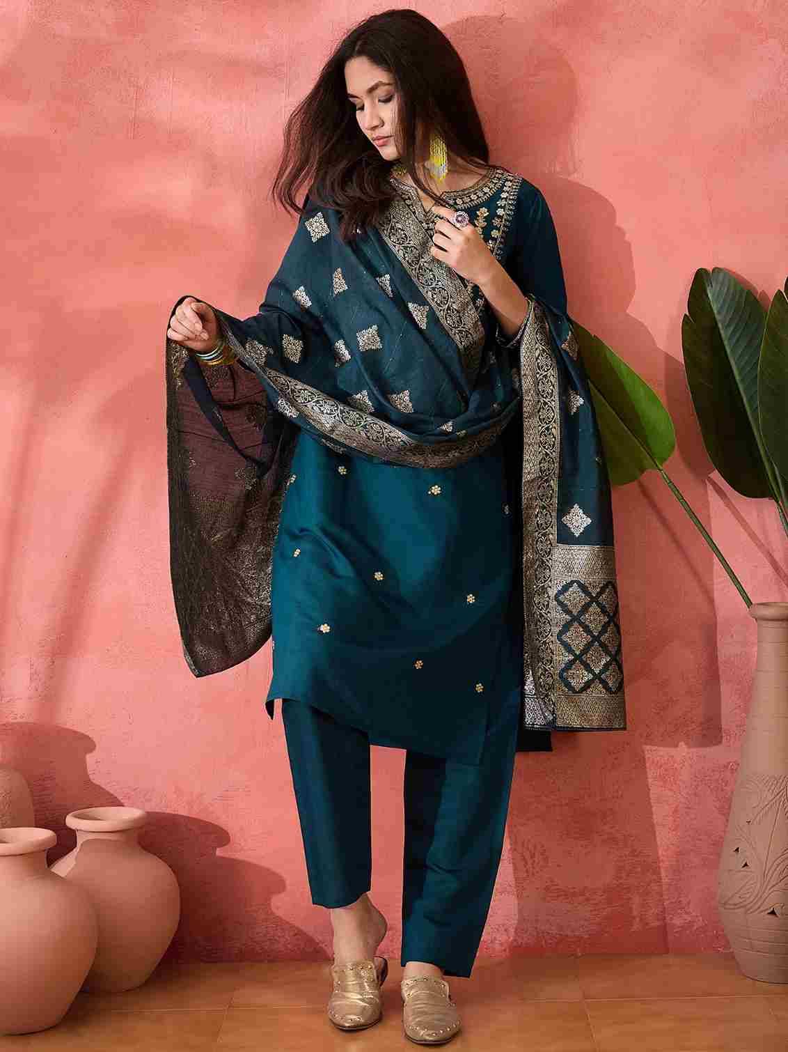 Aakruti By PC 101 To 108 Series Beautiful Suits Colorful Stylish Fancy Casual Wear & Ethnic Wear Roman Silk Dresses At Wholesale Price