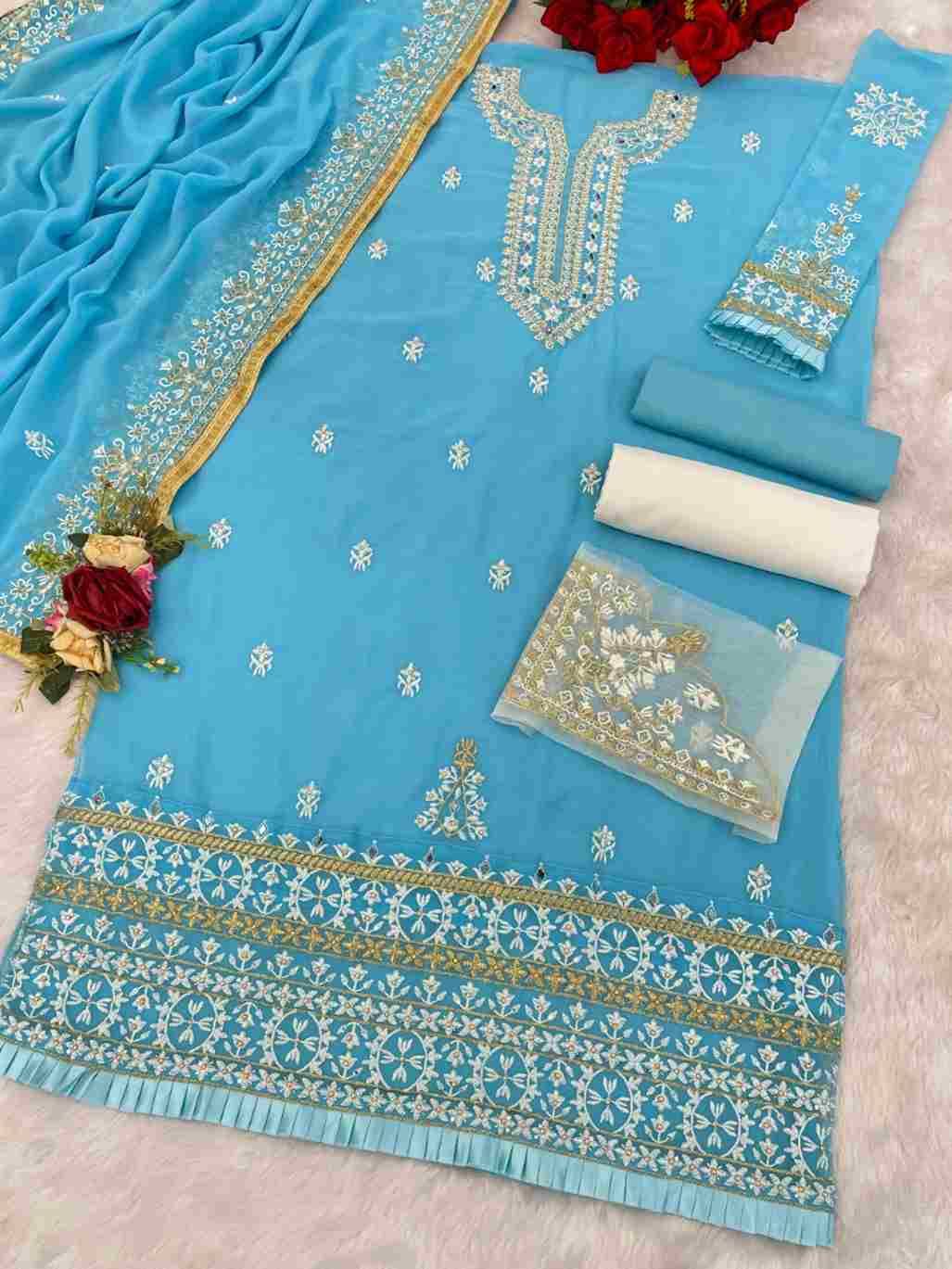 Maryams 189 Colours By Maryams 189-A To 189-D Series Pakistani Suits Beautiful Fancy Colorful Stylish Party Wear & Occasional Wear Georgette Embroidery Dresses At Wholesale Price