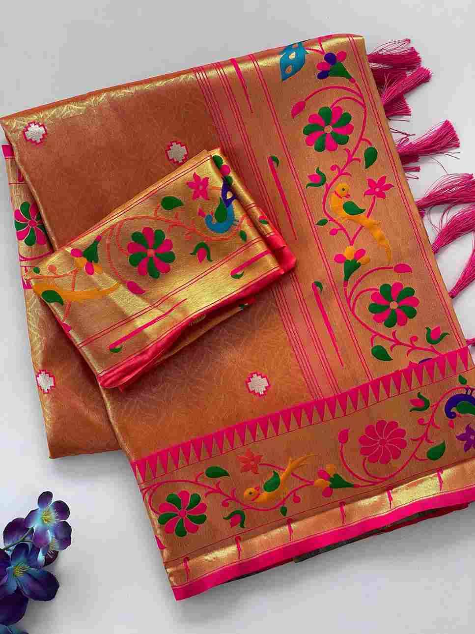 Vv-19 By Fashid Wholesale 01 To 05 Series Indian Traditional Wear Collection Beautiful Stylish Fancy Colorful Party Wear & Occasional Wear Pure Soft Tissue Silk Sarees At Wholesale Price