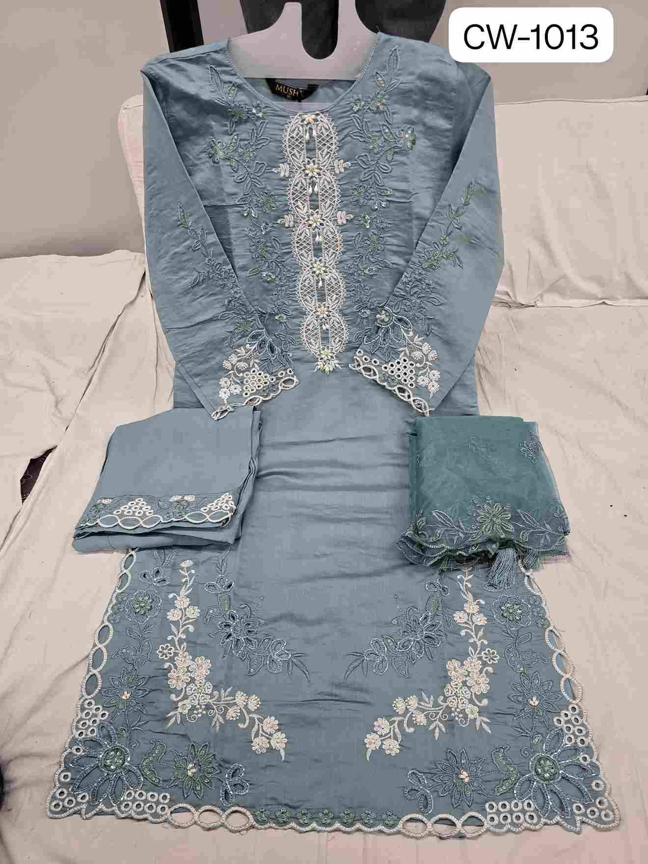 CW-1013 Colours By Mushk 1013-A To 1013-D Series Beautiful Winter Collection Pakistani Suits Stylish Fancy Colorful Casual Wear & Ethnic Wear Roman Silk Dresses At Wholesale Price