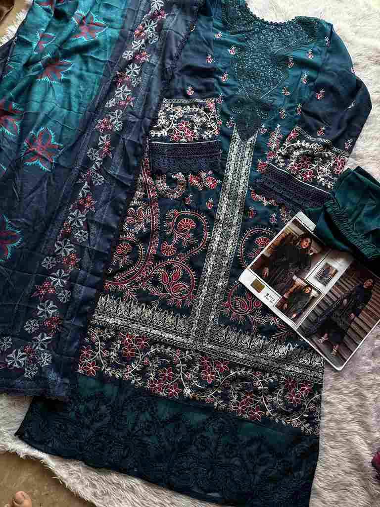 Ziaaz Designs 887 Series By Ziaaz Designs 887 To 888 Series Beautiful Pakistani Suits Colorful Stylish Fancy Casual Wear & Ethnic Wear Cambric Cotton Embroidered Dresses At Wholesale Price