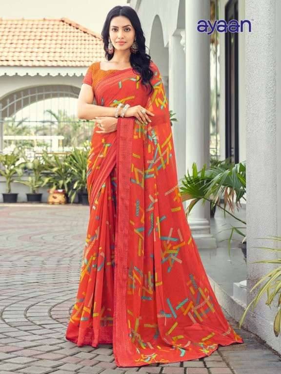 Ayaan By Kesari 01 To 24 Series Indian Traditional Wear Collection Beautiful Stylish Fancy Colorful Party Wear & Occasional Wear Georgette Sarees At Wholesale Price