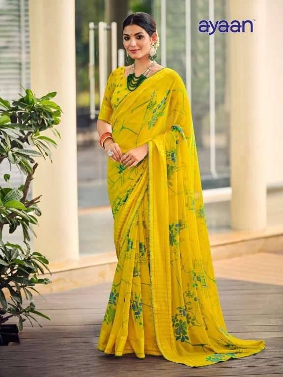 Ayaan By Kesari 01 To 24 Series Indian Traditional Wear Collection Beautiful Stylish Fancy Colorful Party Wear & Occasional Wear Georgette Sarees At Wholesale Price