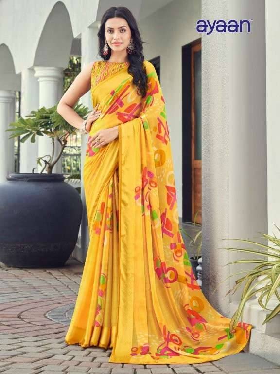 Ayaan By Kesari 01 To 24 Series Indian Traditional Wear Collection Beautiful Stylish Fancy Colorful Party Wear & Occasional Wear Georgette Sarees At Wholesale Price