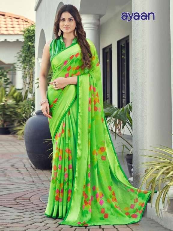 Ayaan By Kesari 01 To 24 Series Indian Traditional Wear Collection Beautiful Stylish Fancy Colorful Party Wear & Occasional Wear Georgette Sarees At Wholesale Price
