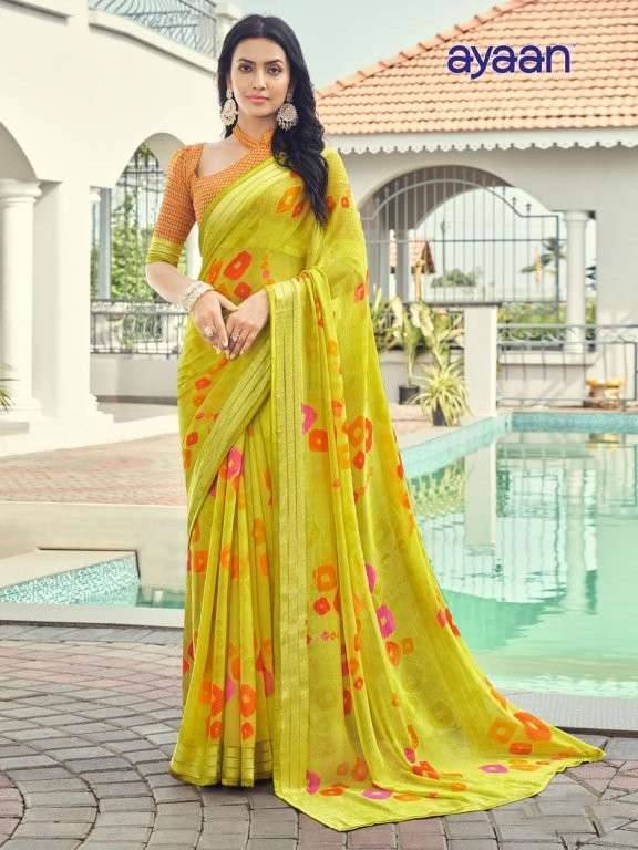 Ayaan By Kesari 01 To 24 Series Indian Traditional Wear Collection Beautiful Stylish Fancy Colorful Party Wear & Occasional Wear Georgette Sarees At Wholesale Price