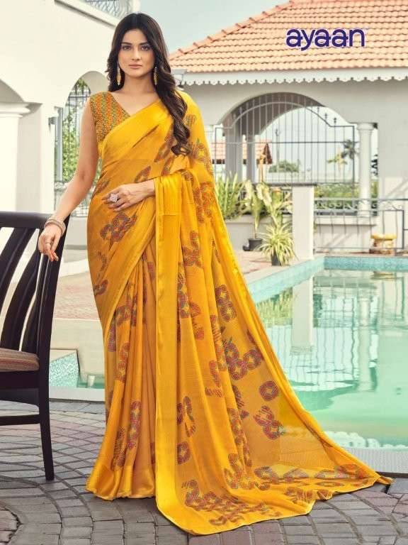 Ayaan By Kesari 01 To 24 Series Indian Traditional Wear Collection Beautiful Stylish Fancy Colorful Party Wear & Occasional Wear Georgette Sarees At Wholesale Price