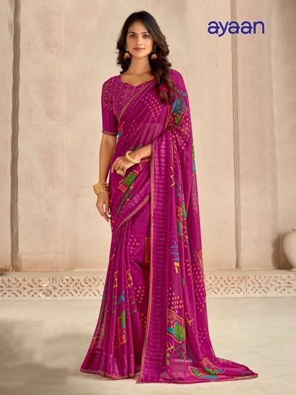 Ayaan By Kesari 01 To 24 Series Indian Traditional Wear Collection Beautiful Stylish Fancy Colorful Party Wear & Occasional Wear Georgette Sarees At Wholesale Price