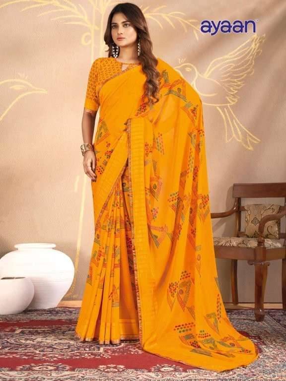 Ayaan By Kesari 01 To 24 Series Indian Traditional Wear Collection Beautiful Stylish Fancy Colorful Party Wear & Occasional Wear Georgette Sarees At Wholesale Price