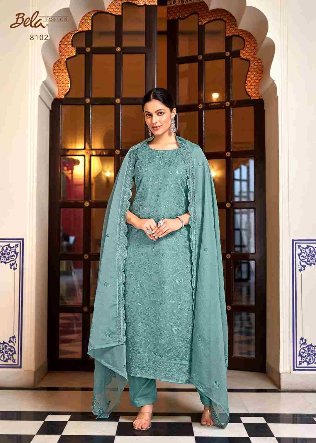 Kerani By Bela Fashion 8100 To 8105 Series Beautiful Festive Suits Stylish Fancy Colorful Casual Wear & Ethnic Wear Organza Dresses At Wholesale Price