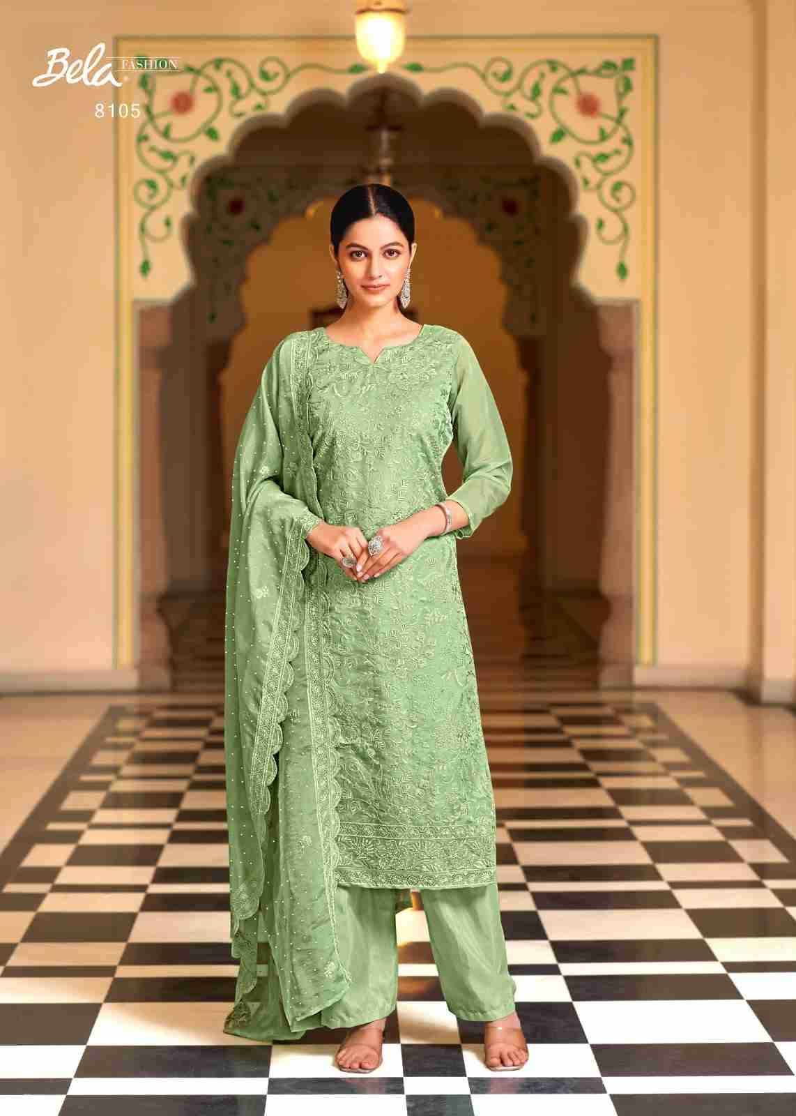 Kerani By Bela Fashion 8100 To 8105 Series Beautiful Festive Suits Stylish Fancy Colorful Casual Wear & Ethnic Wear Organza Dresses At Wholesale Price