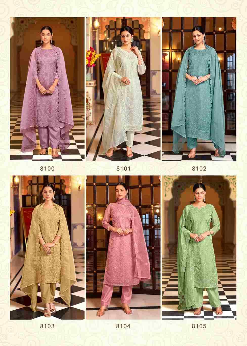 Kerani By Bela Fashion 8100 To 8105 Series Beautiful Festive Suits Stylish Fancy Colorful Casual Wear & Ethnic Wear Organza Dresses At Wholesale Price