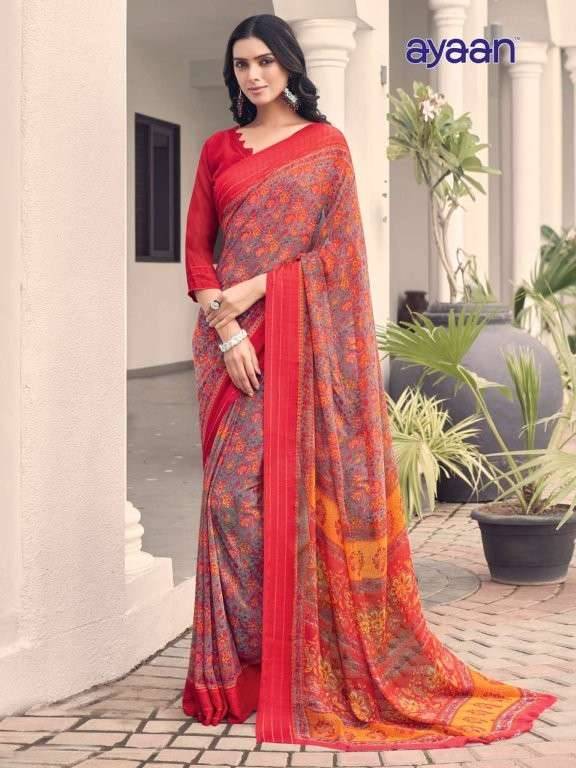 Urmila By Ayaan 01 To 24 Series Indian Traditional Wear Collection Beautiful Stylish Fancy Colorful Party Wear & Occasional Wear Georgette Sarees At Wholesale Price