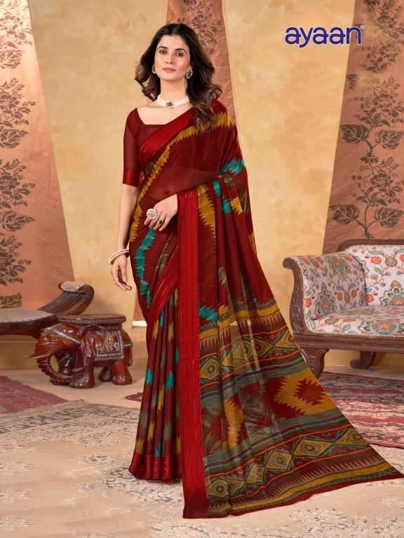 Urmila By Ayaan 01 To 24 Series Indian Traditional Wear Collection Beautiful Stylish Fancy Colorful Party Wear & Occasional Wear Georgette Sarees At Wholesale Price