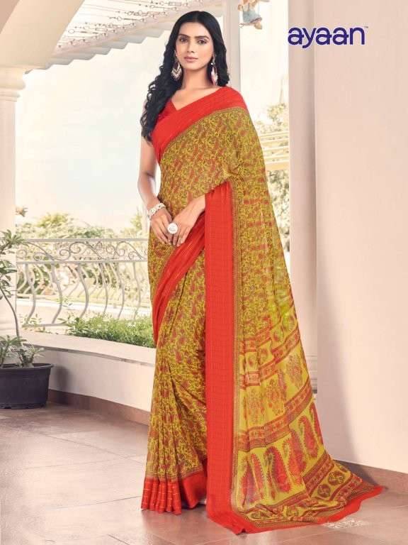 Urmila By Ayaan 01 To 24 Series Indian Traditional Wear Collection Beautiful Stylish Fancy Colorful Party Wear & Occasional Wear Georgette Sarees At Wholesale Price