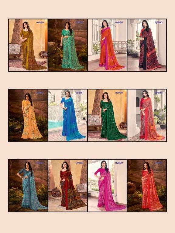 Urmila By Ayaan 01 To 24 Series Indian Traditional Wear Collection Beautiful Stylish Fancy Colorful Party Wear & Occasional Wear Georgette Sarees At Wholesale Price