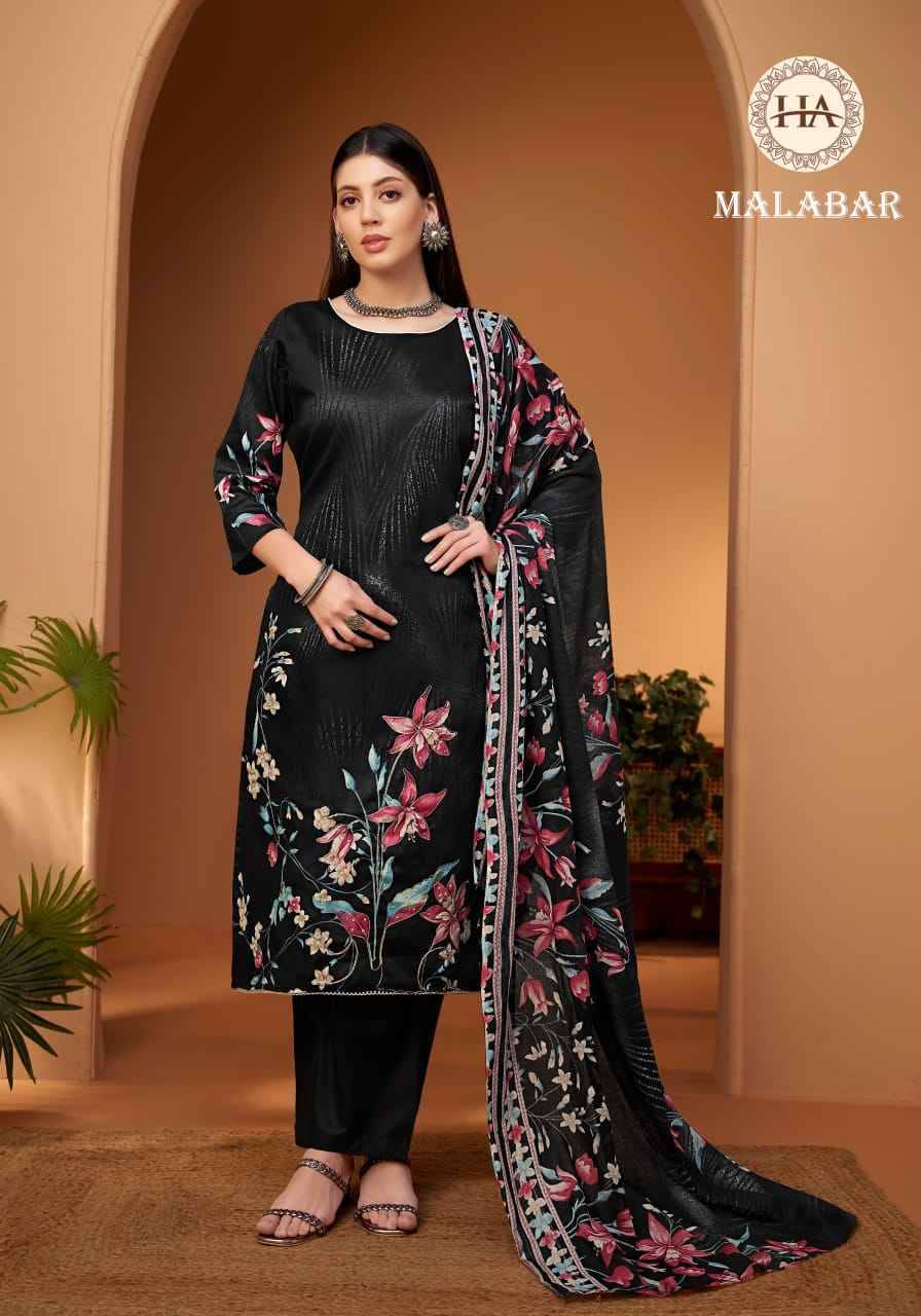 Malabar By Harshit Fashion Hub 1936-719-001 To 1936-719-006 Series Beautiful Festive Suits Stylish Fancy Colorful Casual Wear & Ethnic Wear Pure Jam Cotton Dresses At Wholesale Price