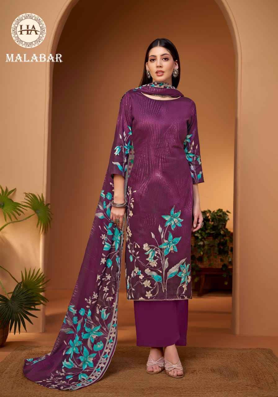 Malabar By Harshit Fashion Hub 1936-719-001 To 1936-719-006 Series Beautiful Festive Suits Stylish Fancy Colorful Casual Wear & Ethnic Wear Pure Jam Cotton Dresses At Wholesale Price