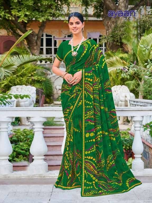 Maruti By Ayaan 01 To 17 Series Indian Traditional Wear Collection Beautiful Stylish Fancy Colorful Party Wear & Occasional Wear Georgette Sarees At Wholesale Price